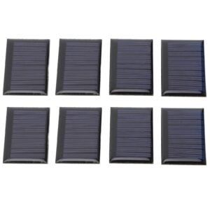 8pcs mini portable solar panel cells - 5v 30ma polycrystalline silicon charger epoxy plates diy toy materials - mini solar epoxy charger panels