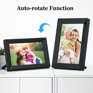 10.1" WiFi Digital Picture Frame,16GB Smart Digital Photo Frame with Video Call,1280x800 IPS LCD Touch Screen,Auto-Rotate, Share Photos and Videos via App from Anywhere