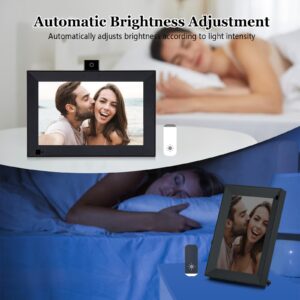 10.1" WiFi Digital Picture Frame,16GB Smart Digital Photo Frame with Video Call,1280x800 IPS LCD Touch Screen,Auto-Rotate, Share Photos and Videos via App from Anywhere