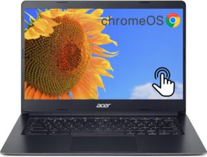 acer chromebook 314 laptop, 14" fhd touchscreen, dual-core intel celeron n4020, 4gb ram, 64gb emmc, intel uhd graphics, thin and portable, 12.5h long battery, wifi, bluetooth, chrome os