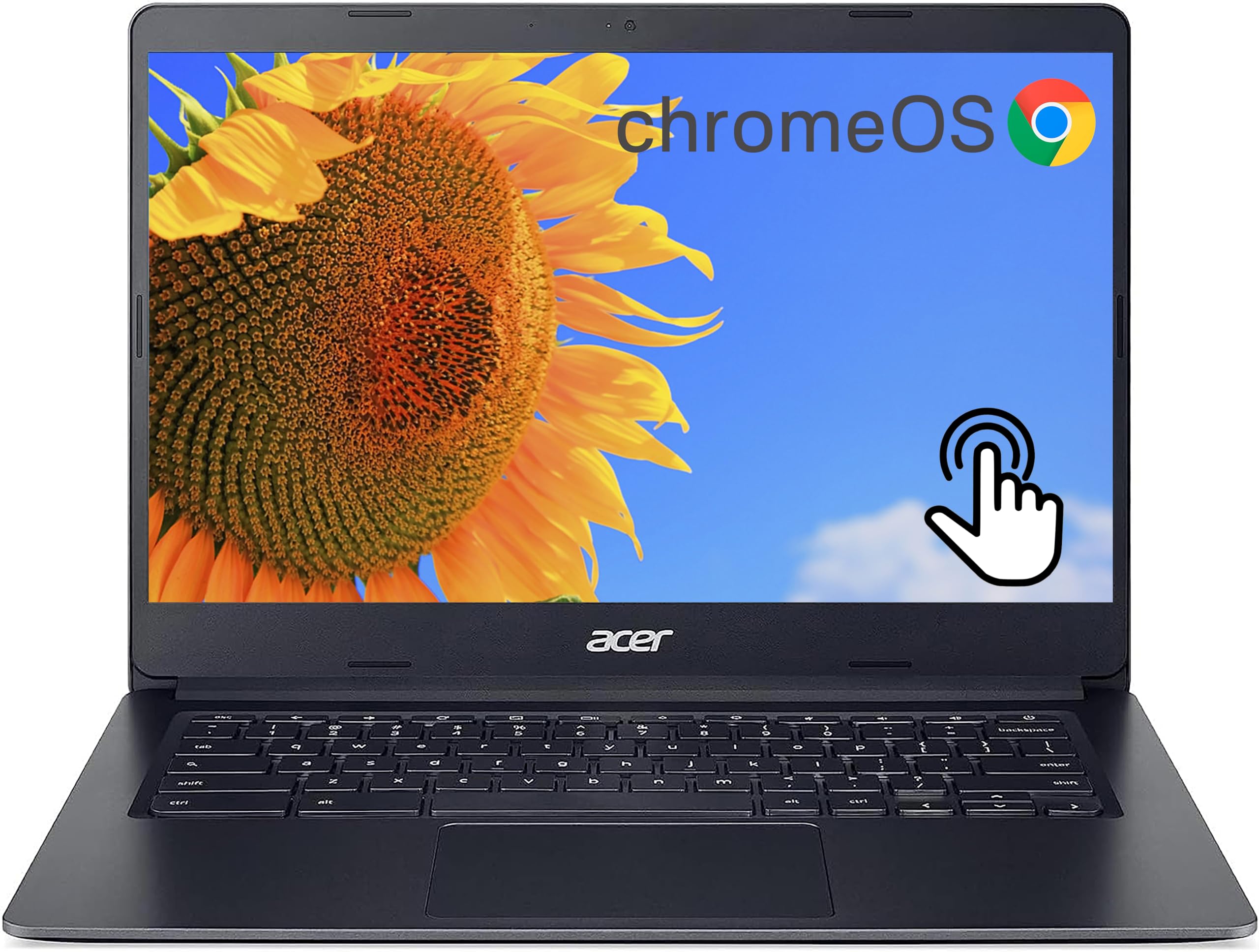 acer Chromebook 314 Laptop, 14" FHD Touchscreen, Dual-core Intel Celeron N4020, 4GB RAM, 64GB eMMC, Intel UHD Graphics, Thin and Portable, 12.5H Long Battery, WiFi, Bluetooth, Chrome OS