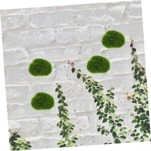 VINTORKY 8pcs Artificial Moss Faux Green Stones Aquarium Fake Balls Plants Flower Micro Landscape Stone Artificial Stones Fairy Gardens Ornament Moss for Crafts Fake for Container Foam Rock