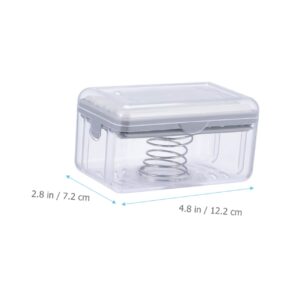 SWOOMEY Box soap Box Travel Laundry soap Plastic Container soap Travel Container Dispenser Container Lip Gloss Container soap bar Holder bar soap foaming soap Dispenser Portable pp Makeup