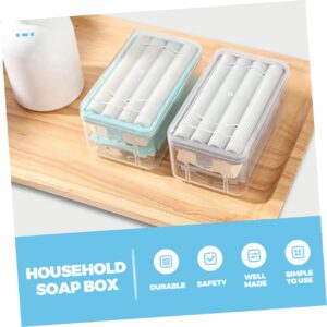 SWOOMEY Box soap Box Travel Laundry soap Plastic Container soap Travel Container Dispenser Container Lip Gloss Container soap bar Holder bar soap foaming soap Dispenser Portable pp Makeup