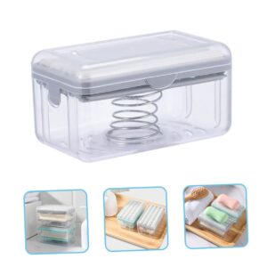 SWOOMEY Box soap Box Travel Laundry soap Plastic Container soap Travel Container Dispenser Container Lip Gloss Container soap bar Holder bar soap foaming soap Dispenser Portable pp Makeup