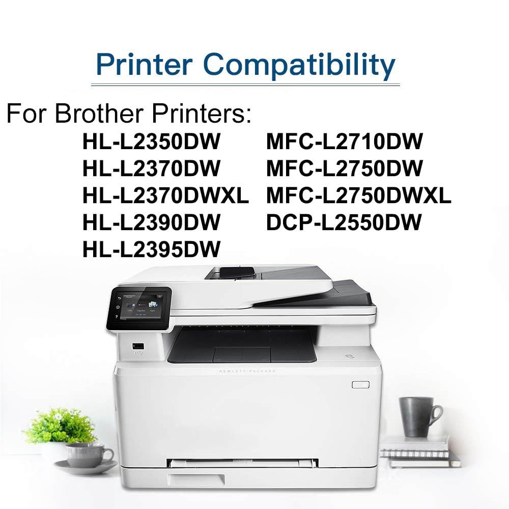 4-Pack (1x Drum+ 3x Toner) Compatible High Yield DR630 DR-630 Printer Drum Unit & TN660 TN-660 Printer Cartridge Used for Brother HL-L2305W HL-L2320D HL-L2380DW MFC-L2707DW DCP-L2540DW Printer (Black)