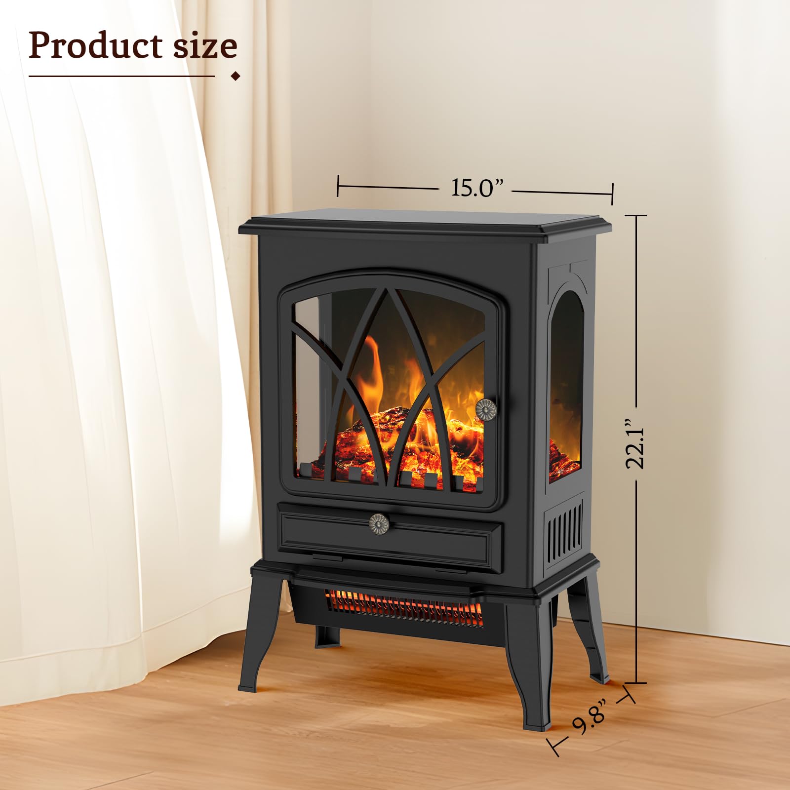 23" Electric Fireplace Heater Fireplace Stove