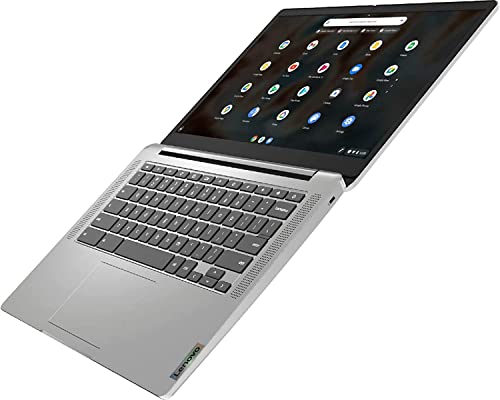 Lenovo Slim 3 Chromebook 14" FHD Touchscreen Laptop for Business, Student, MediaTek Kompanio 520, 4GB Memory 128GB Storage(64GB eMMC+64GB Card), Bluetooth, Wi-Fi, Chrome OS, Abyss Blue, W/GaLiMu