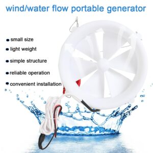 EODSAD Outdoor Generator Manual USB Charger Wind Water Dual Purpose Turbine Generator 12V Household Micro Power Generation Equipment