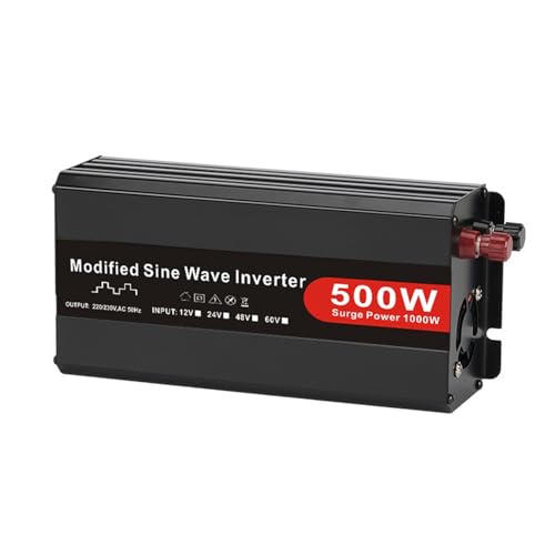 Correction Wave Inverter 500W Car Inverter 12V to 220V USB Portable Multi-Function Power Converter (Size : 220V)