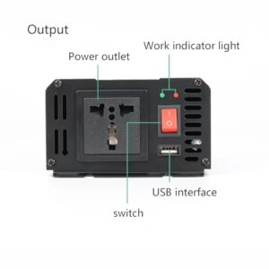 Correction Wave Inverter 500W Car Inverter 12V to 220V USB Portable Multi-Function Power Converter (Size : 220V)