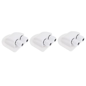 yardwe 3pcs dual cable entry box cable gland cable entry gland holder roof wire auto wire entry gland dual holes cable entry dual hole cable entry wire cable rv white wiring abs