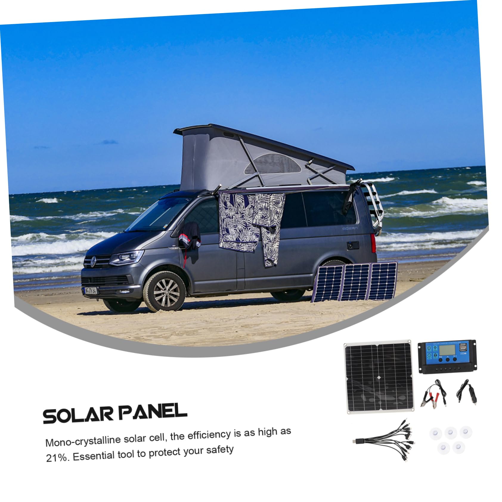 2 Sets Solar Panel Controller Set USB Batteries USB a Charger auto Battery crystalline Solar Panel Mono Solar Panel Solar Cell Panel with Controller eva Solar Charger car v5