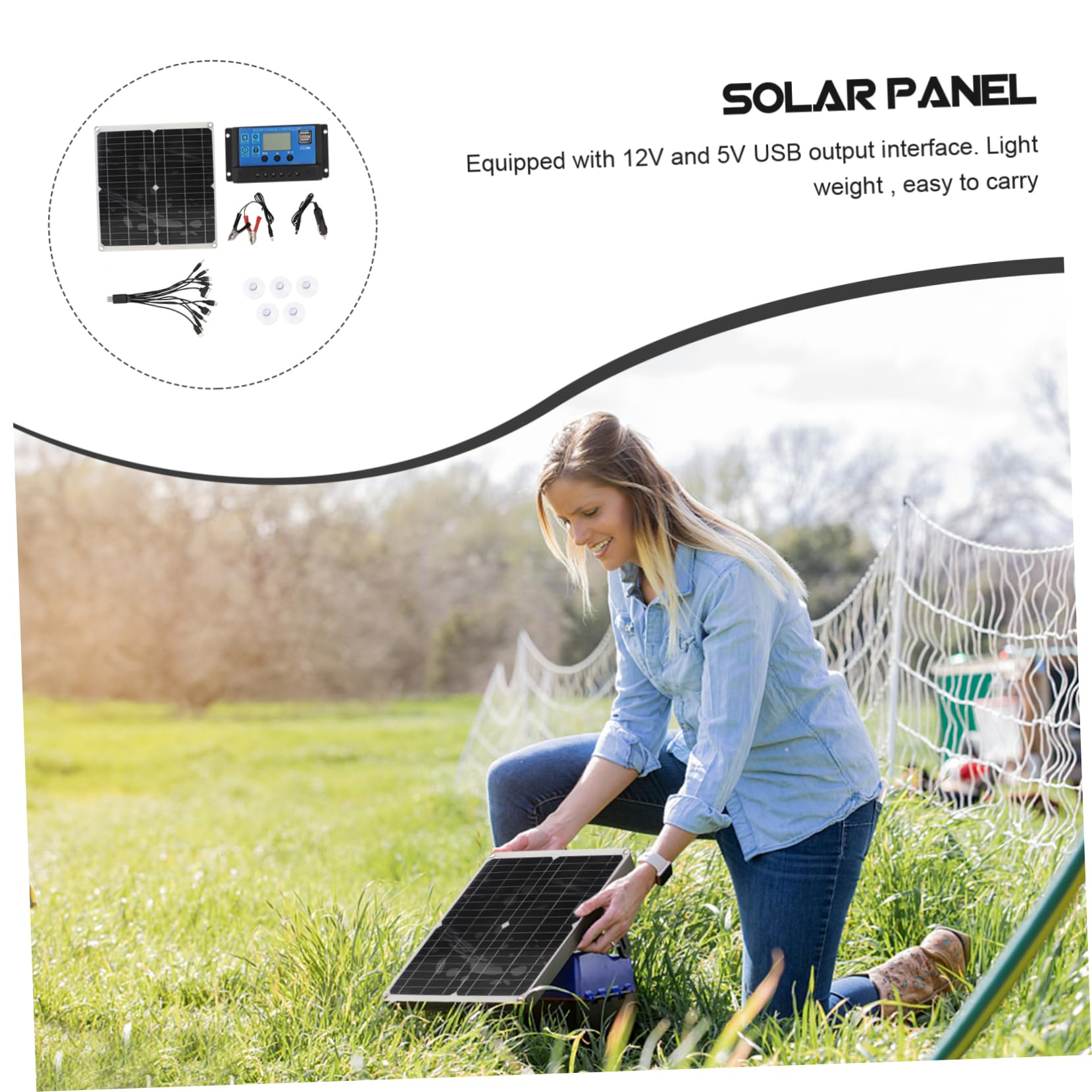 2 Sets Solar Panel Controller Set USB Batteries USB a Charger auto Battery crystalline Solar Panel Mono Solar Panel Solar Cell Panel with Controller eva Solar Charger car v5