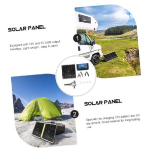 Yardenfun 1 Set Solar Panel Controller Set Solar Panel Charger with Controller Crystalline Solar Panel Solar Panels Monocrystalline Silicon Cell Micro Solar The Pet Components USB V5