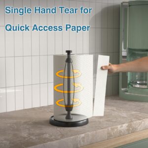 Swaitee Paper Towel Holder Under Cabinet, One Hand Tear Wall Mount Paper Towel Holder