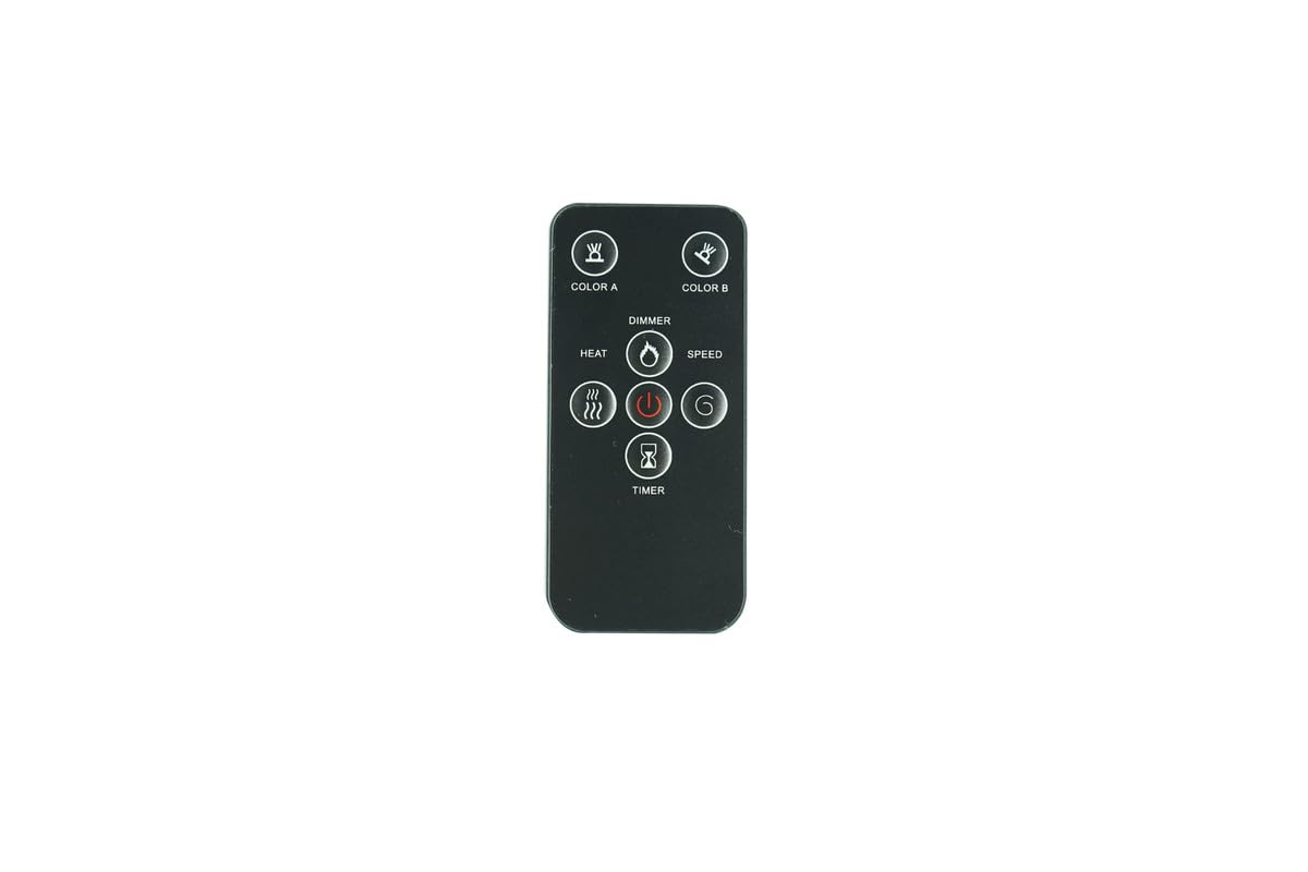 Remote Control for R.W.Flame RFH-7401LB RFH-10201LB RFH-3001LC RFH-3601LC RFH-4001LC RFH-4201LC RFH-4801LC RFH-5001LC RFH-6001LC RFH-7401LC RFH-10201LC LED 3D Electric Fireplace Space Heater