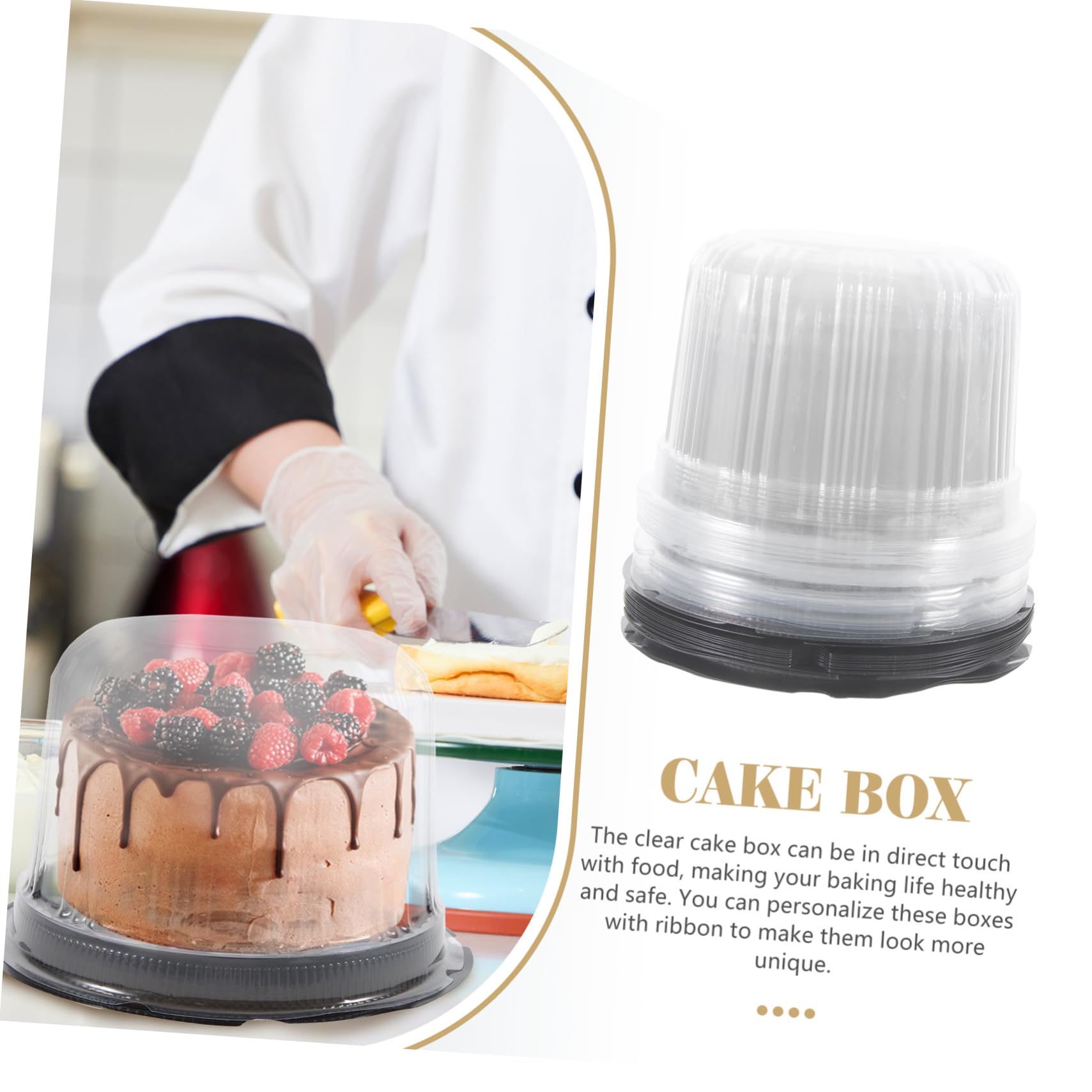 MAGICLULU 80 Pcs Packing Box Cake Box Cheese Cakes Cheesecakes Cheesecake Carrier Single Cake Holders Muffin Foam Cooler Cupcake Takeout Container Mini Cakes Chiffon Individual Round Plastic