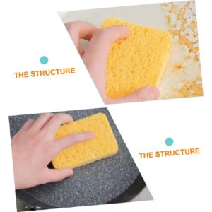 Mobestech 10Pcs Desk Cleaner Ceramics Nubuck Cleaner Cellulose Scrub Sponge rag Tableware Cleaning Supplies no Scratches Sponge Cleaning Brush dishwashing Supplies Clothing