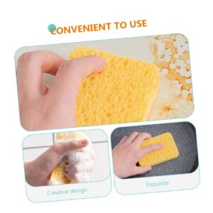 Mobestech 10Pcs Desk Cleaner Ceramics Nubuck Cleaner Cellulose Scrub Sponge rag Tableware Cleaning Supplies no Scratches Sponge Cleaning Brush dishwashing Supplies Clothing