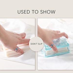 ZzzaNa Soap Dish Soap Dish Multifunctional Soap Dish Hands Free Foaming Draining Bar Holder Grid Tray Storage Box Cleaning Tool for Bathroom Accessories Bathroom Soap Dish Soap