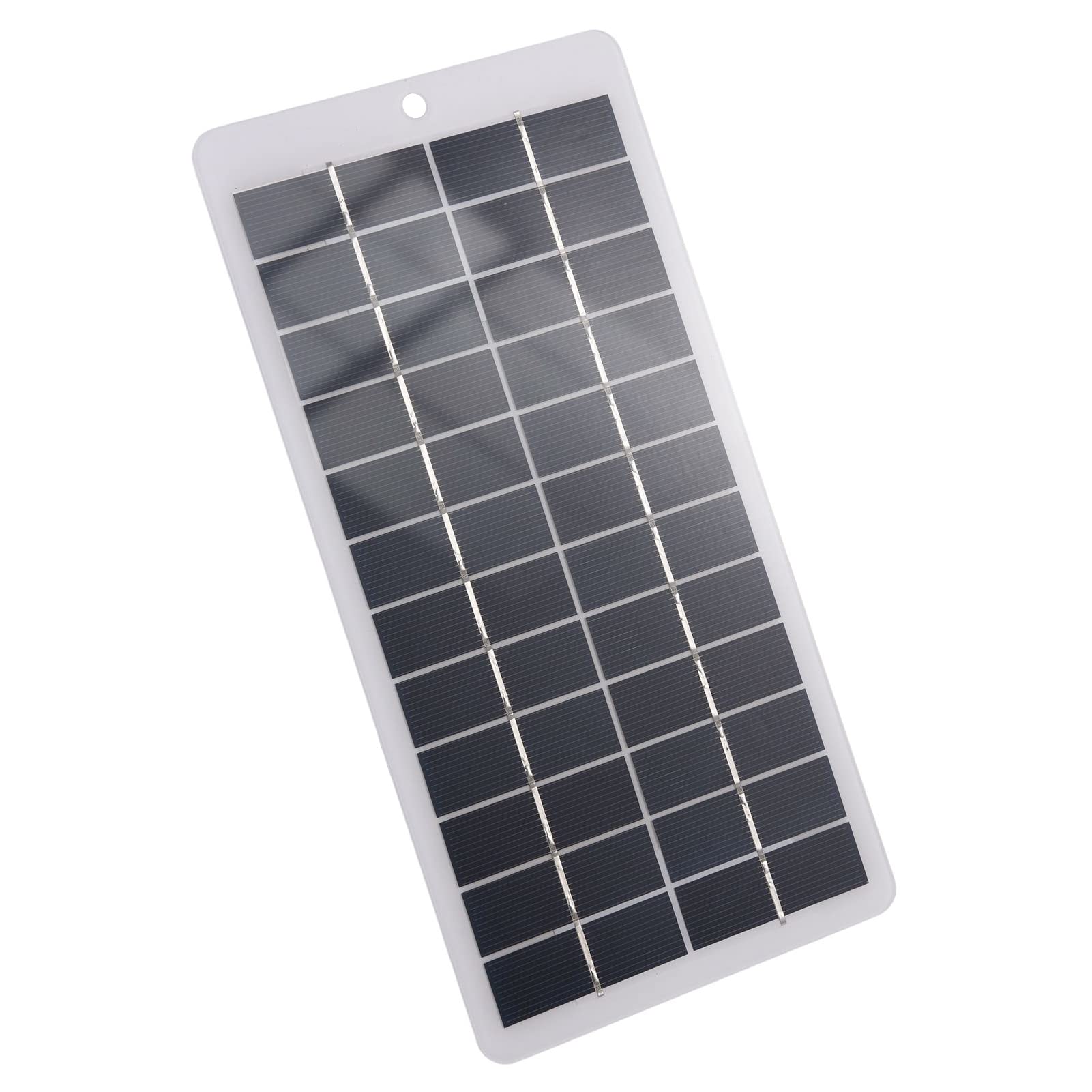 Irfora 5W 12V Polycrystalline Solar Panel Portable Solar Power Mini High Efficiency Solar Module with DC Port