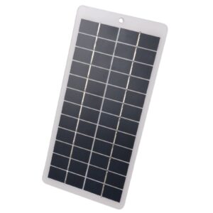 Irfora 5W 12V Polycrystalline Solar Panel Portable Solar Power Mini High Efficiency Solar Module with DC Port