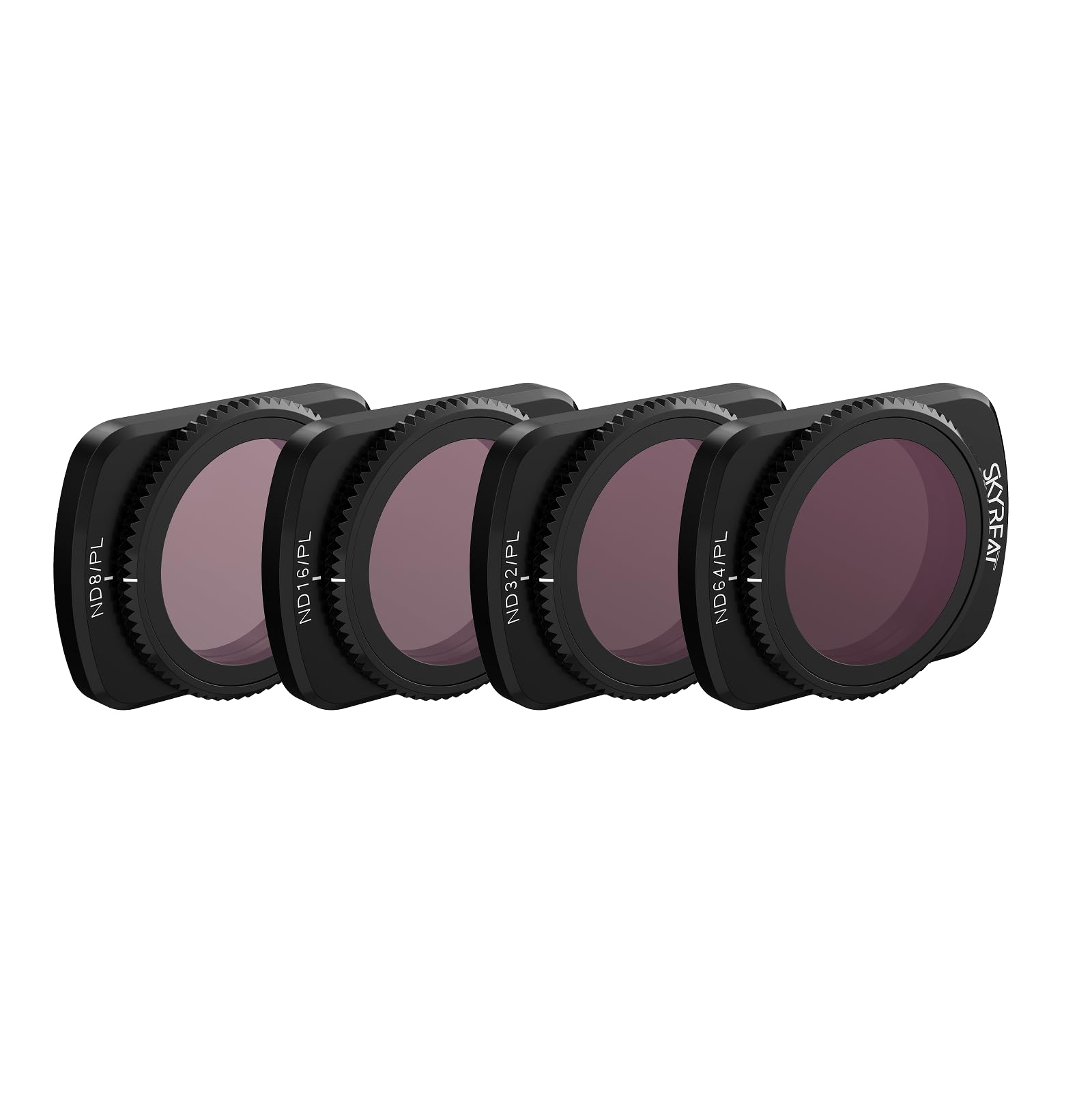 Skyreat ND Polarized Filters Set for DJI Osmo Pocket 3 Creator Combo Accessories -4-Pack (ND8/PL,ND16/PL,ND32/PL,ND64/PL)