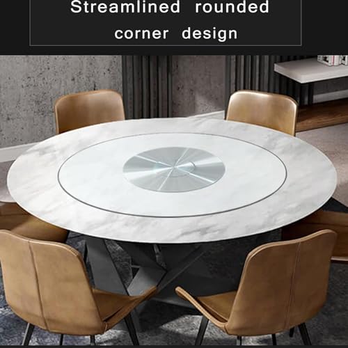 Clear Round Tempered Glass Table Top, 360° Stable Rotating Serving Plate for Dinner Table, Dining Table Lazy Susan Turntable, for Hotel Tabletop Service Plate ( Color : Clear , Size : 50cm (20inch) )