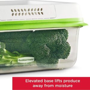 Rubbermaid FreshWorks Produce Saver, Medium and Large Storage Containers, With Lids, 8-Piece Set