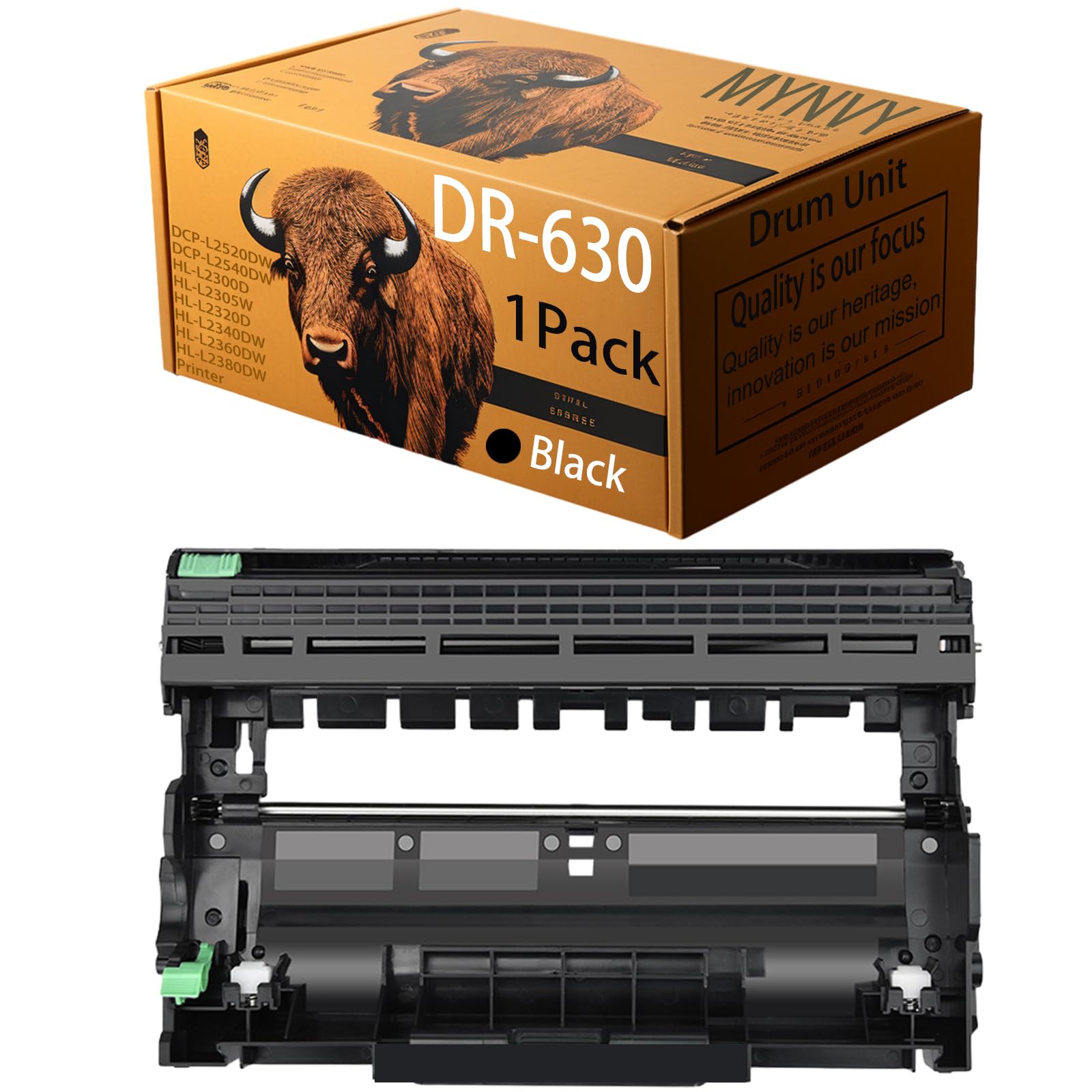 DR630 Drum Unit Replacement for Brother DR630, Perfectly Compatible for Brother DCP-L2520DW DCP-L2540DW HL-L2300D HL-L2305W HL-L2320D HL-L2340DW HL-L2360DW HL-L2380DW Printer (Black 1pack)