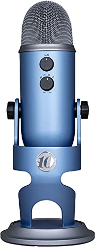 Blue Yeti USB Microphone for PC & Mac, Gaming, Podcast and Streaming Microphone, 10 Year Anniversary Edition with Custom Finish & Multiple Pickup Patterns