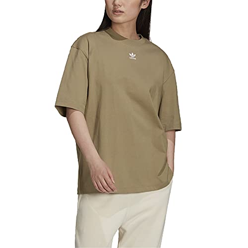 adidas Originals Women's Adicolor Essentials Tee, Orbit Green, Medium