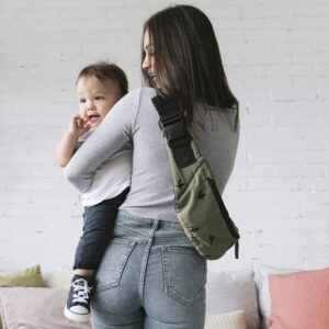 Baby Tula Lite Compact Baby Carrier, Ultra Compact and Lightweight, Convenient Carry Pouch, Ergonomic and Multiple Positions for 12 – 30 pounds (Soar)…