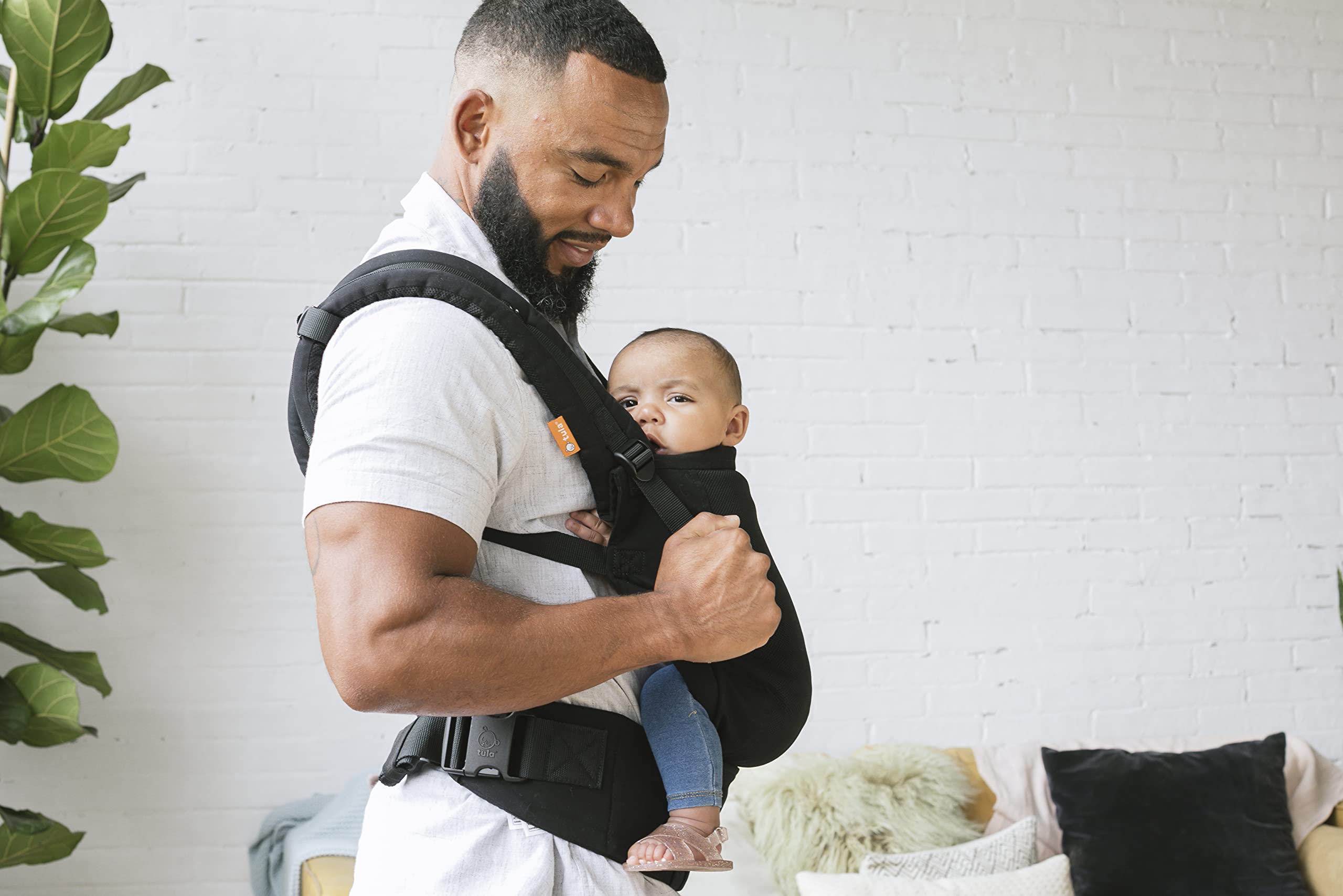 Baby Tula Standard Coast Mesh Baby Carrier, Adjustable Newborn to Toddler Carrier, Ergonomic and Multiple Positions for 15 – 45 pounds (Urbanista)