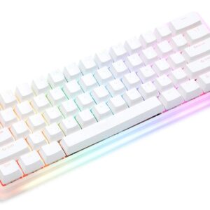 DROP Carina Mechanical Keyboard Kit — 60% Form Factor, Hotswap Kaihua Sockets, Programmable QMK, Backlit RGB LEDs, USB-C, with Frosted Acrylic Case (Keyboard Kit)