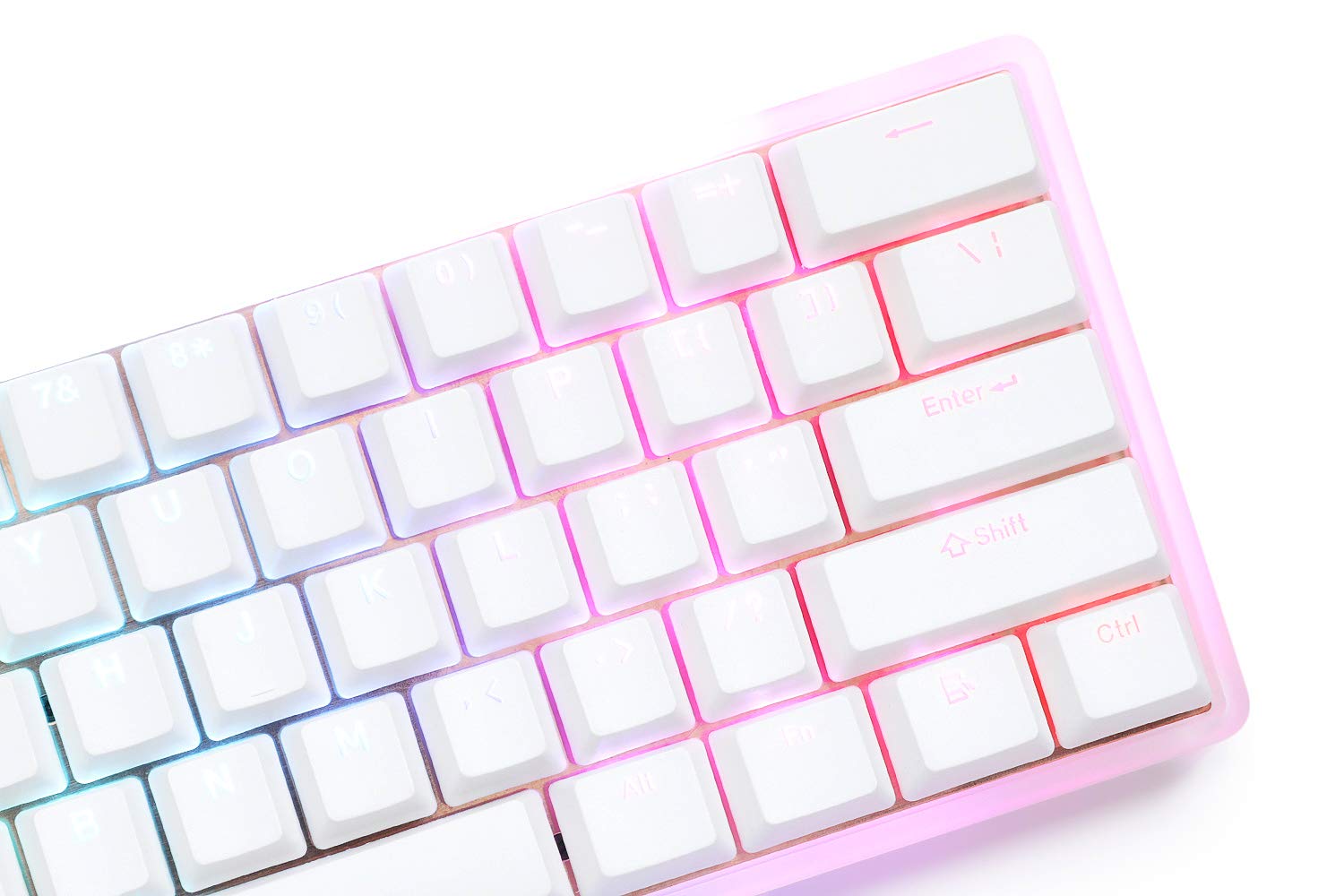 DROP Carina Mechanical Keyboard Kit — 60% Form Factor, Hotswap Kaihua Sockets, Programmable QMK, Backlit RGB LEDs, USB-C, with Frosted Acrylic Case (Keyboard Kit)