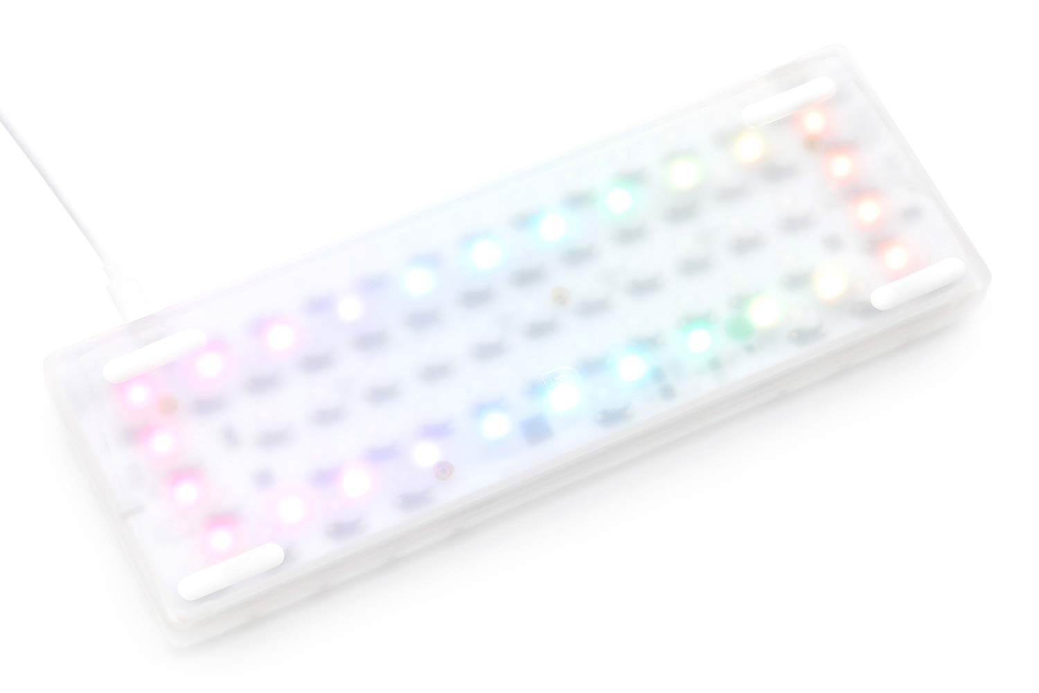 DROP Carina Mechanical Keyboard Kit — 60% Form Factor, Hotswap Kaihua Sockets, Programmable QMK, Backlit RGB LEDs, USB-C, with Frosted Acrylic Case (Keyboard Kit)