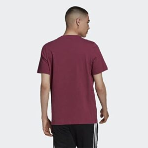 adidas Originals Men's Adicolor Trefoil Tee, Victory Crimson/White, X-Small