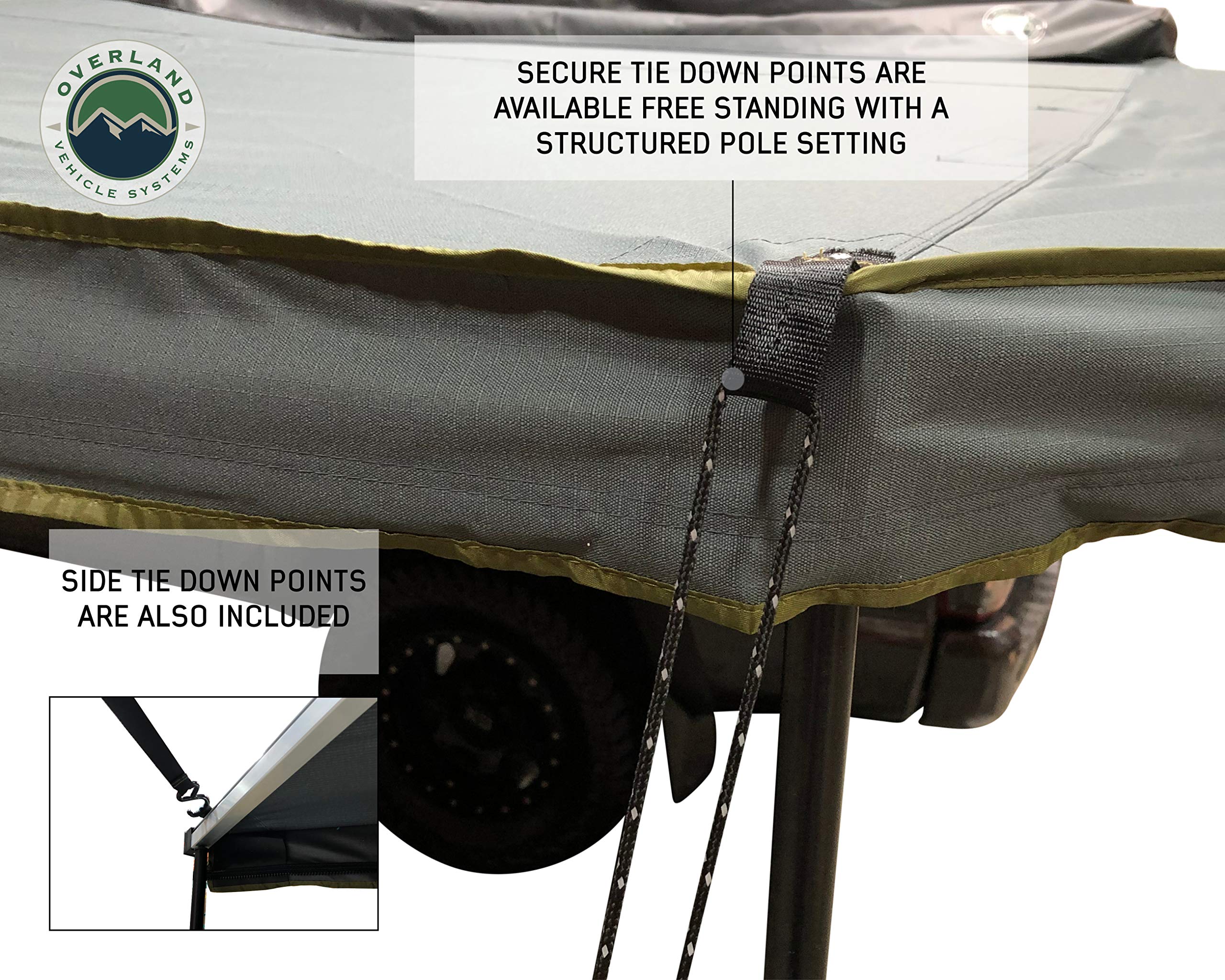 Nomadic 270 LT Awning - Passenger Side - Dark Gray Cover with Black Cover Universal