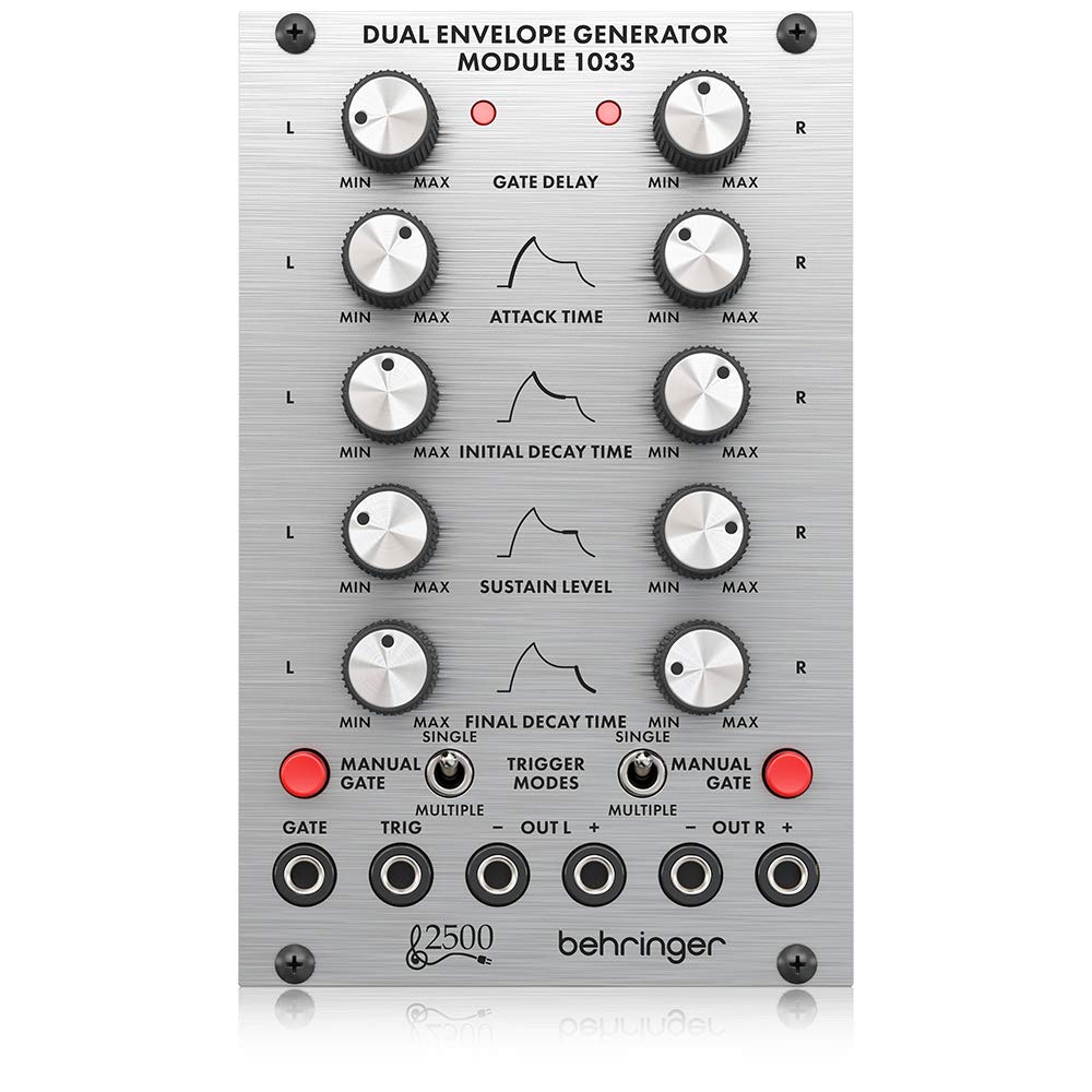 Behringer DUAL ENVELOPE GENERATOR MODULE 1033 Legendary 2500 Series Analog Envelope Generator Module for Eurorack