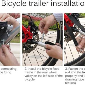 zaizai Bicycle Trailer Coupling Stroller Pet Car Debris Bicycle Trailer Accessories Tractor Head Bicycle Trailer Coupler Attachment Trailer Hitch