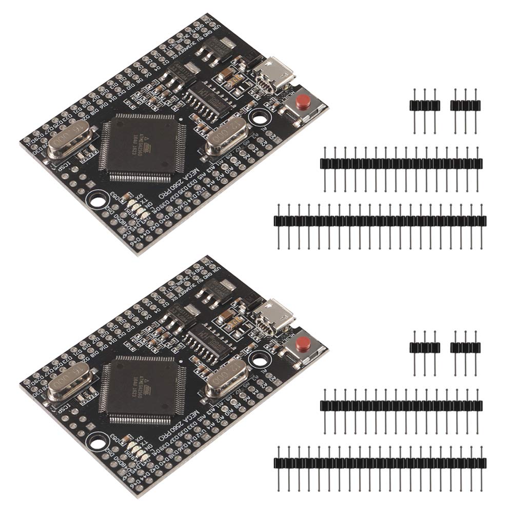 AITRIP MEGA 2560 PRO Embed CH340G/ATMEGA2560-16AU Chip with Male Pin headers Compatible for Arduino Mega2560 Module (2pcs)