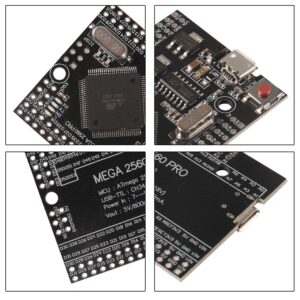AITRIP MEGA 2560 PRO Embed CH340G/ATMEGA2560-16AU Chip with Male Pin headers Compatible for Arduino Mega2560 Module (2pcs)