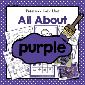 preschool colors - all about purple