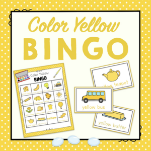 color yellow bingo game