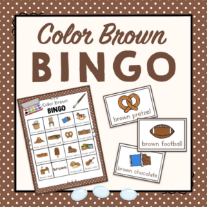 color brown bingo game