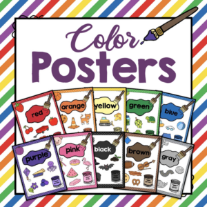 preschool colors - color posters