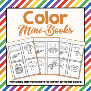 preschool colors - color mini-books