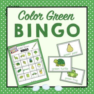 color green bingo game